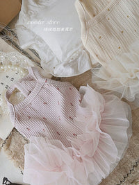 Pet Princess Dress for Cats and Small Dogs - Summer Wedding Floral Ballet Tutu Skirt