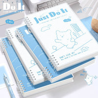 Cartoon Pet B5 Loose-Leaf Notebook with Detachable PP Cover and Coil Binding
