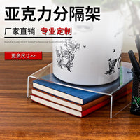 Acrylic Display Riser Stand for Collectibles, Cabinets, and Shelves