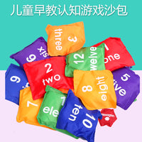 Kids' Sensory Training Beanbags for Throwing Games - Numbers, Shapes, and Letters