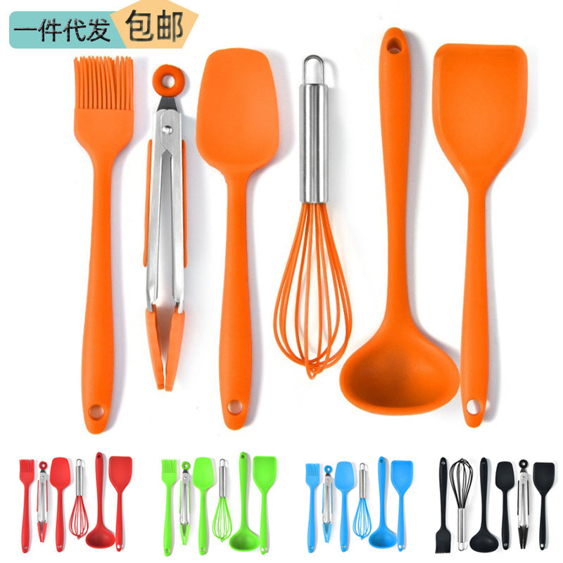 Mini Silicone Kitchen Utensils Set for Baking and Cooking, Non-stick Cookware Safe