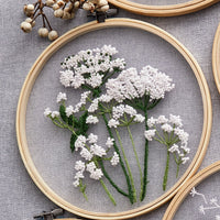 DIY Embroidery Kit for Beginners, European Style Floral Pattern Hand Embroidery Set with Hoop, Creative Gift for Adults and Students