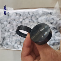 Cosmetic Cream Jar Lids with ABS Electroplated UV Coating and Wood Grain Options
