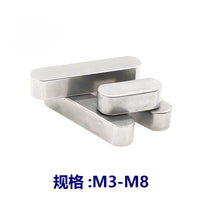 304 Stainless Steel Parallel Key, Type A Round End Square Key, GB1096 Standard