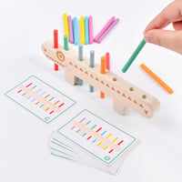 Montessori Fishbone Sorting Game for Fine Motor Skills and Logical Thinking, Color Matching Educational Toy
