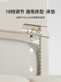 Infant Bed Rail Guard for Toddlers, Extra Tall Anti-Fall Bedside Protector, No-Drill Installation