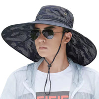 Breathable Sun Protection Fishing Bucket Hat with Wide Brim for Men and Women