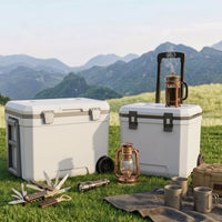 Outdoor Rolling Cooler Ice Chest with Wheels and Handle for Commercial Use