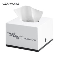 Desktop Tissue Box for Living Room Dining Table Hotel Commercial Use, Multifunctional with Toothpick Holder