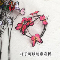 Artificial 6-Head Butterfly Orchid Branch for Floral Arrangements and Landscaping