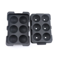 Food-Grade Silicone Ice Cube Tray Set with Large Spherical and Square Molds