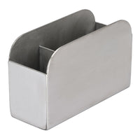 Stainless Steel Square Tissue Box Holder for Dining Tables and Counters
