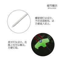 Luminous Steel Tent Stakes with Storage Bag for Outdoor Camping