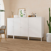 Iron Art Sideboard Storage Cabinet for Kitchen Living Room Balcony, Ultra-Thin Multi-Purpose Organizer
