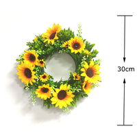 Artificial Sunflower Wreath for Wedding & Home Decor