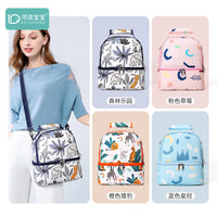 Double-Layer Insulated Breast Milk Cooler Bag for Lunch and Food Storage