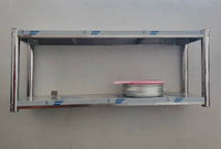 Stainless Steel Wall-Mounted Kitchen Storage Rack with 2 or 3 Tiers for Spices and Utensils