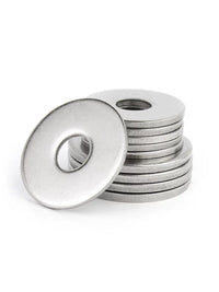 304 Stainless Steel Flat Washers Assortment Kit, M2.5 to M36, Thickened Metal Gaskets for Screws and Bolts