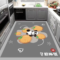 Diatomaceous Earth Kitchen Mat Super Absorbent Non-Slip Quick Dry Bathroom Entrance Floor Mat