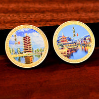 Nanjing Cultural Metal Bookmark Hollow Craft Classical Chinese Style High-End Souvenir Gift