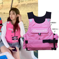 Professional Portable Buoyancy Life Vest for Adults - Rafting, Boating, Diving, and Water Sports