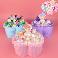Kids' DIY Cream Glue Jewelry Box Craft Kit with Double-Layer Storage