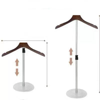 Adjustable Garment Display Rack for Retail Stores - T-Shirt & Coat Stand
