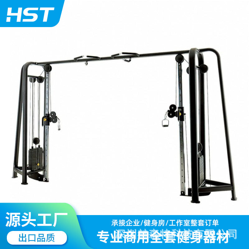 Commercial Standing Cross Cable Crossover Machine Pulley System for Gym Fitness Training