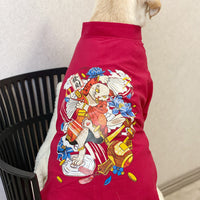 Chinese Style Pet Tang Suit for Large Dogs - New Year Festive Cotton Coat