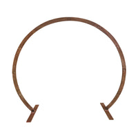 Wooden Half-Round Wedding Arch for Outdoor Ceremonies and Photography Backdrops