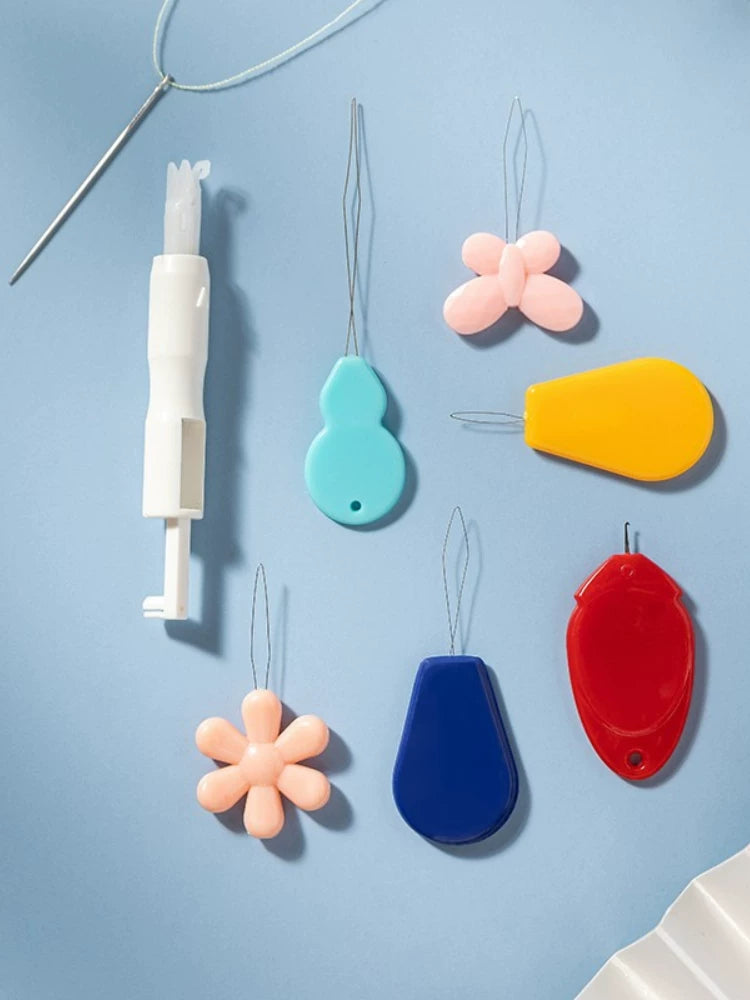 Automatic Needle Threader for Sewing Machines and Hand Sewing, Multi-functional Tool for Elderly