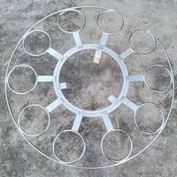 Rotating Firewood Rack with Hot Pot Stand for Outdoor BBQ and Heating