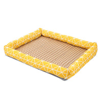 Summer Pet Cooling Bed Rattan Mat for Cats and Small Dogs, Teddy Pet Ice Nest Cushion