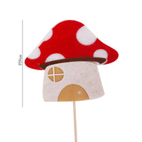 Christmas Felt Tree Cake Toppers Forest Theme Decorations