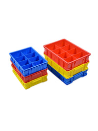 Thickened Plastic Compartmented Storage Box for Screws, Components, Tools, and Hardware Parts