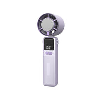 Portable Handheld Misting Fan with Ice Compress Function, Foldable USB Rechargeable Mini Desk Fan, Quiet Operation