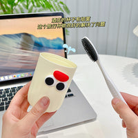 Portable Travel Toothbrush Holder and Mouthwash Cup Set for Students and Home Use