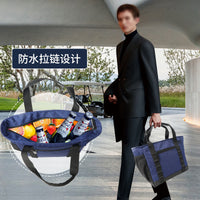 Golf Waterproof PU Garment Bag with Large Capacity and Separate Shoe Compartment