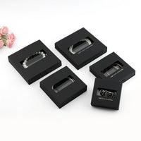 Wholesale Anti-Oxidation PE Film Jewelry Display Box with Hollow Paper Sleeve for Rings and Earrings