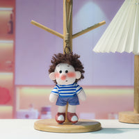 Cute Clown Plush Keychain Doll with Exploding Hair - 15cm
