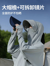 Women's Ice Silk Sun Protection Cape Jacket, Lightweight UV-Resistant Breathable Shawl for Summer
