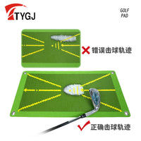 Golf Hitting Mat with Sequin Trajectory Detection for Swing Practice & Chipping Training