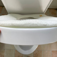 Squatting and Sitting Dual-Use Toilet Seat with Integrated Cushion, Extra Large