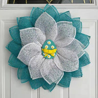Easter Valentine's Day Wreath Artificial Flower Garland Wall Hanging Decor