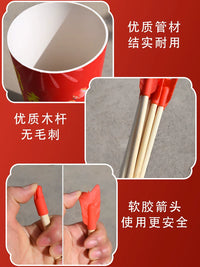 Ancient Style Wooden Arrow Toss Game for Kids and Adults - Fun Family Ring Toss Toy for Kindergarten and Parent-Child Interaction