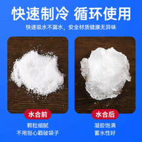 Reusable Self-Absorbing Ice Pack for Express Delivery, Food Preservation, and Commercial Refrigeration