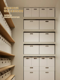 Right Angle Storage Bins for Bookshelves Cabinets and Kitchen Organization