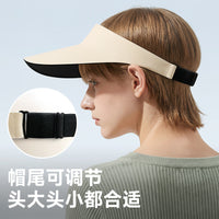 Summer Running Marathon Sun Visor Golf Hat Sweat-Absorbent Breathable Outdoor Sports Topless Cap