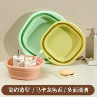 Foldable Portable Plastic Basin for Travel, Foot Soaking, Laundry, and Home Use