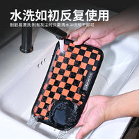 Car Dashboard Anti-Slip Mat with Phone Holder and Parking Number Plate, Silicone Organizer Pad for Vehicle Console